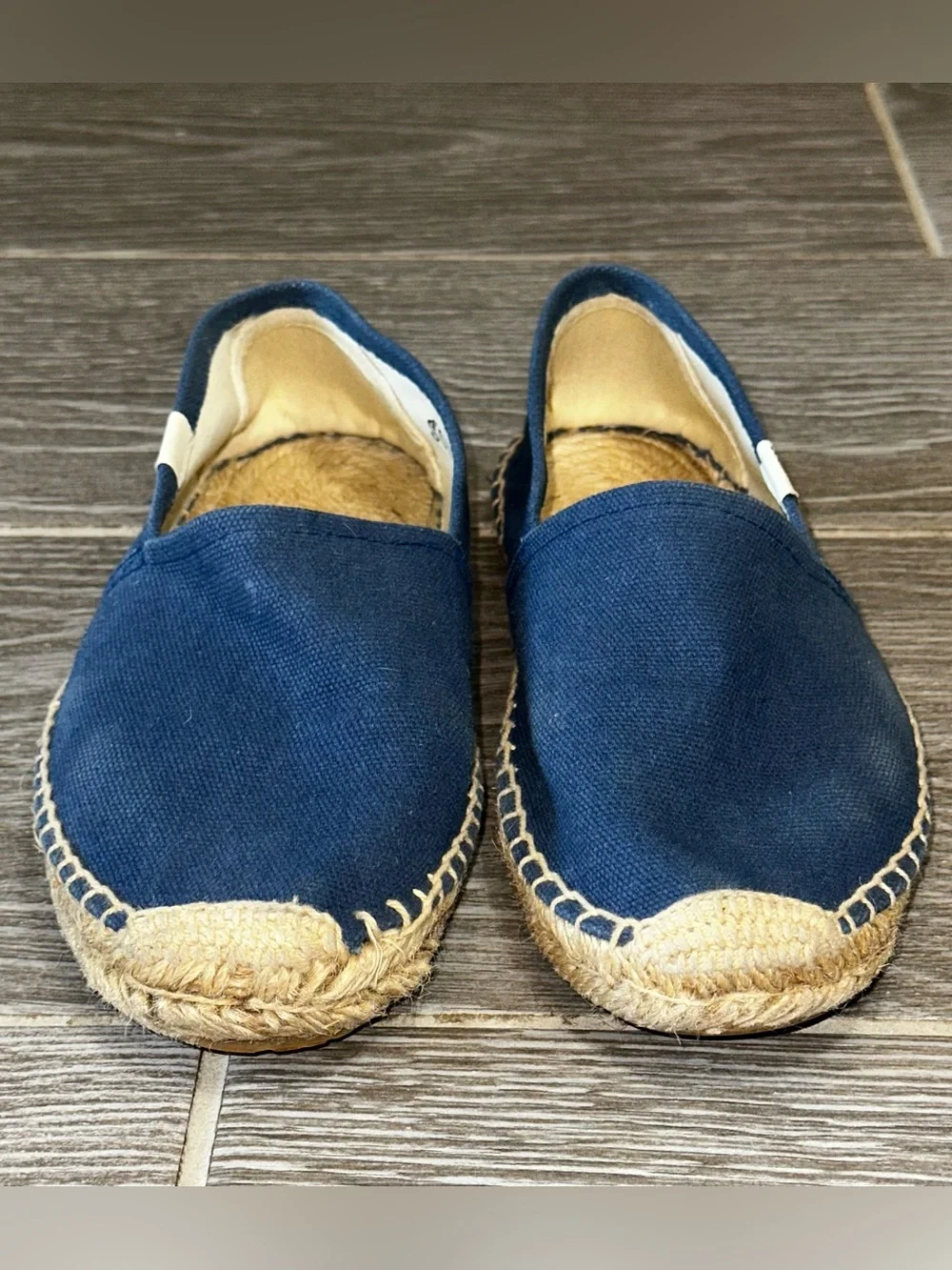 Soludos Navy Canvas Slip-On Espadrilles